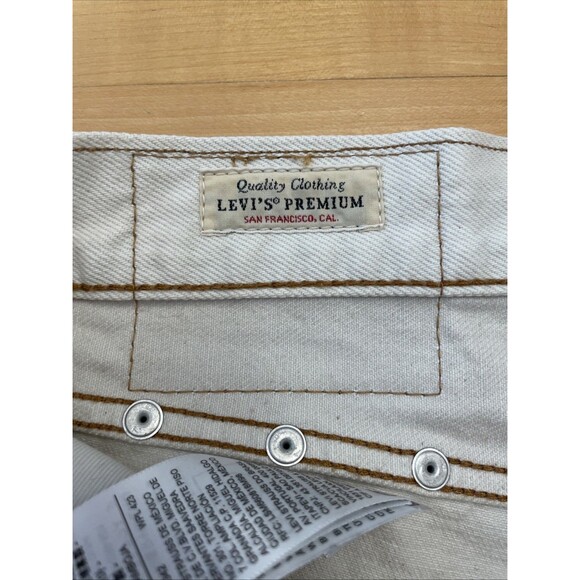 Levi’s Gay Pride Shorts Button Fly Stitching & Embellished Off-white 31” - Picture 13 of 16